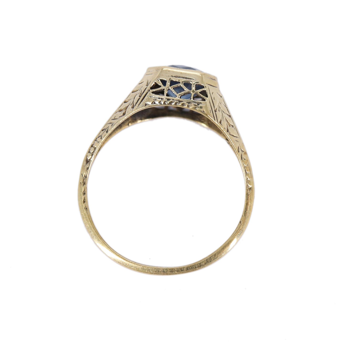 Antique Filigree 9K Ring Gold