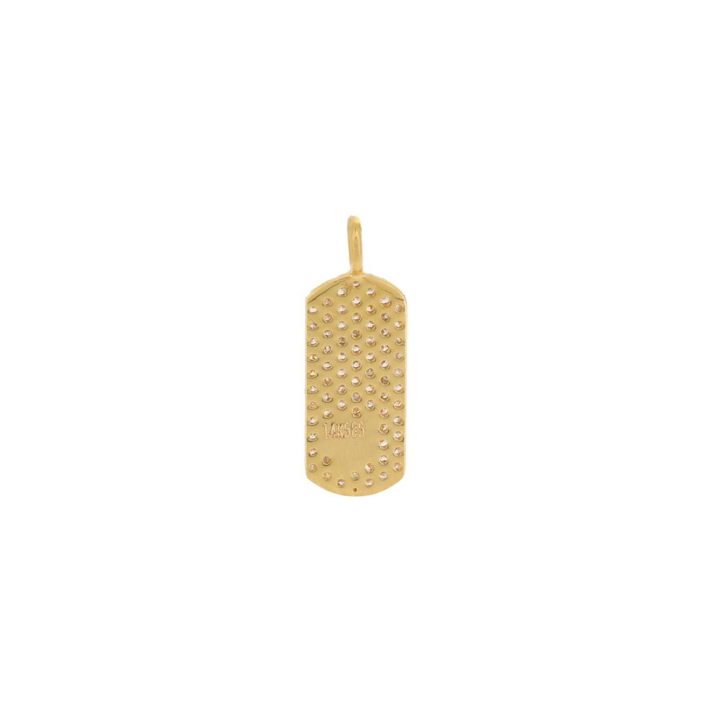 20X7Mm Bar Heart Charm Bracelet 14K Gold