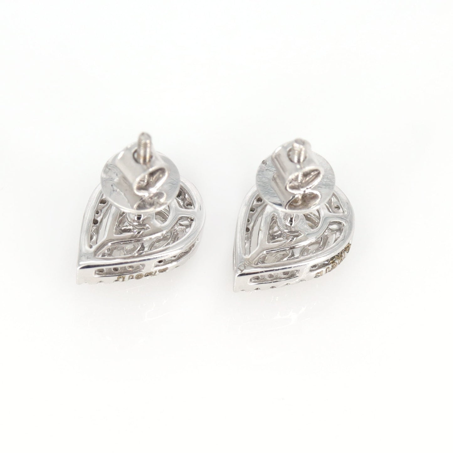 1.04 Marquise Pear & Princess Cut Illusion Setting White Handmade Earring 18K Gold