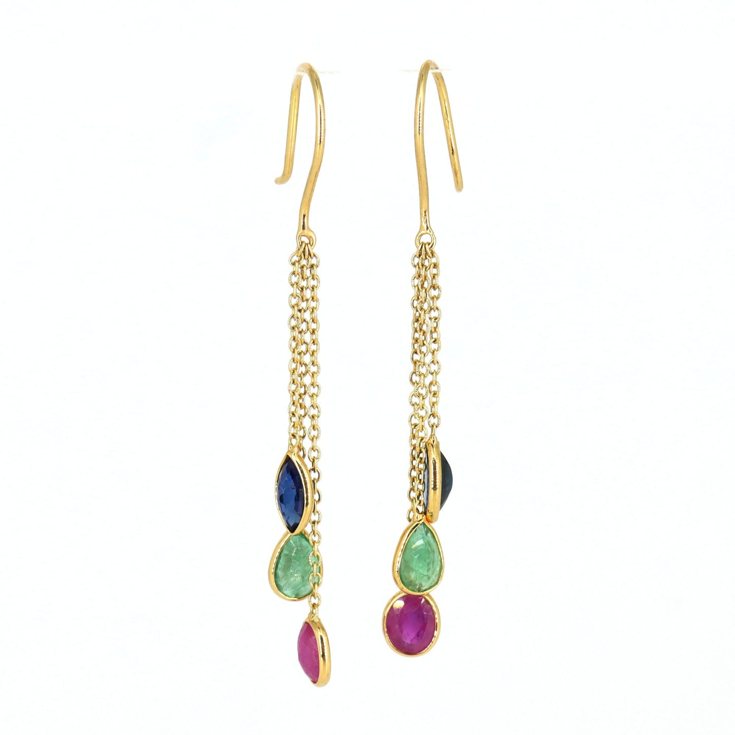 Yellow Handmade Earring 18K Gold