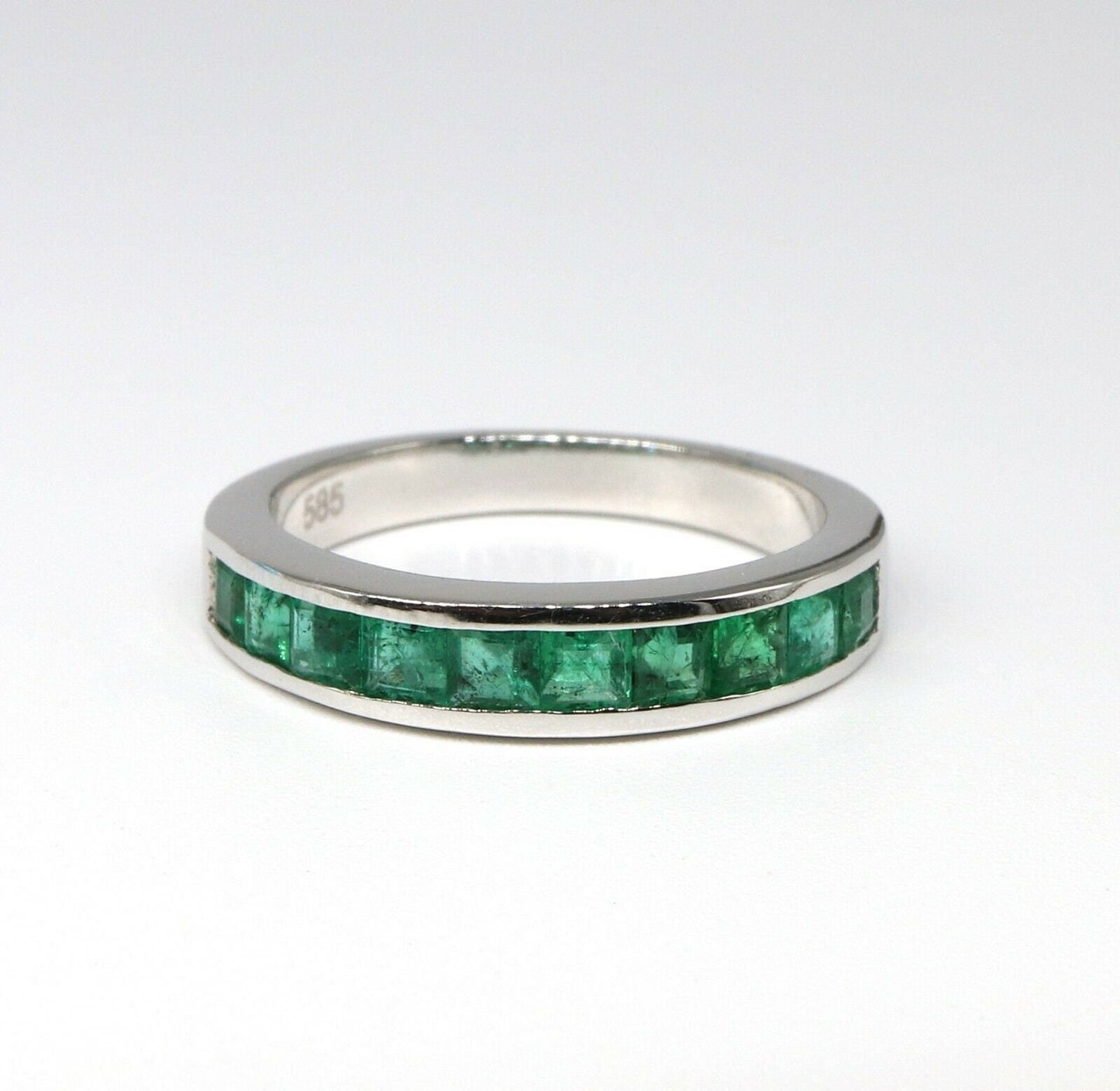 White Emerald Ring 14K Gold