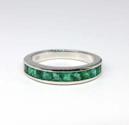 White Emerald Ring 14K Gold