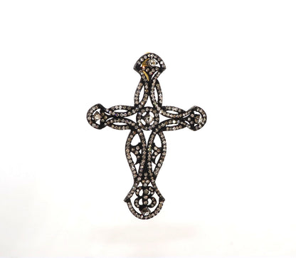Exclusively Designed Vintage Replica Cross Pendant Gold