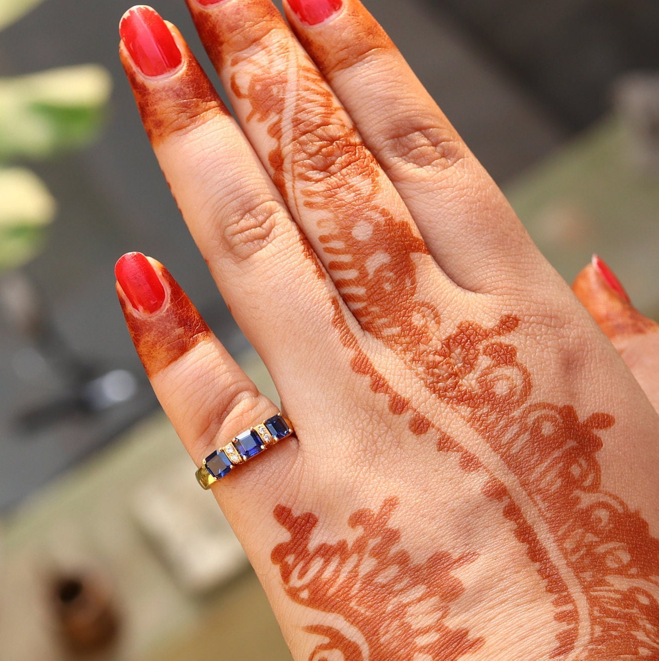 Sapphire Ring 18K Gold