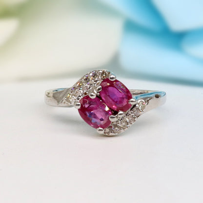 Handmade Ruby & Ring Silver