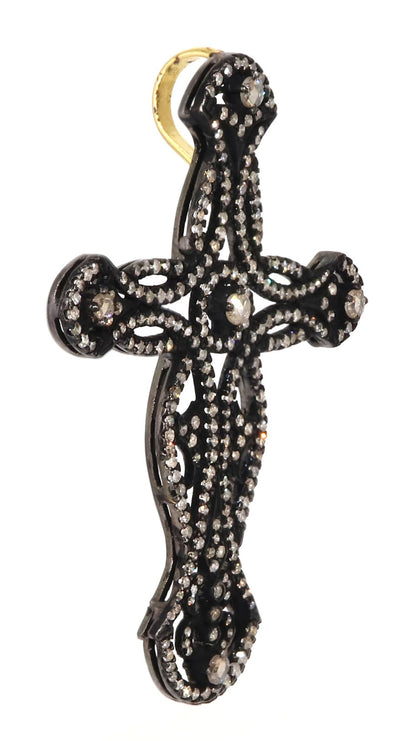 Exclusively Designed Vintage Replica Cross Pendant Gold