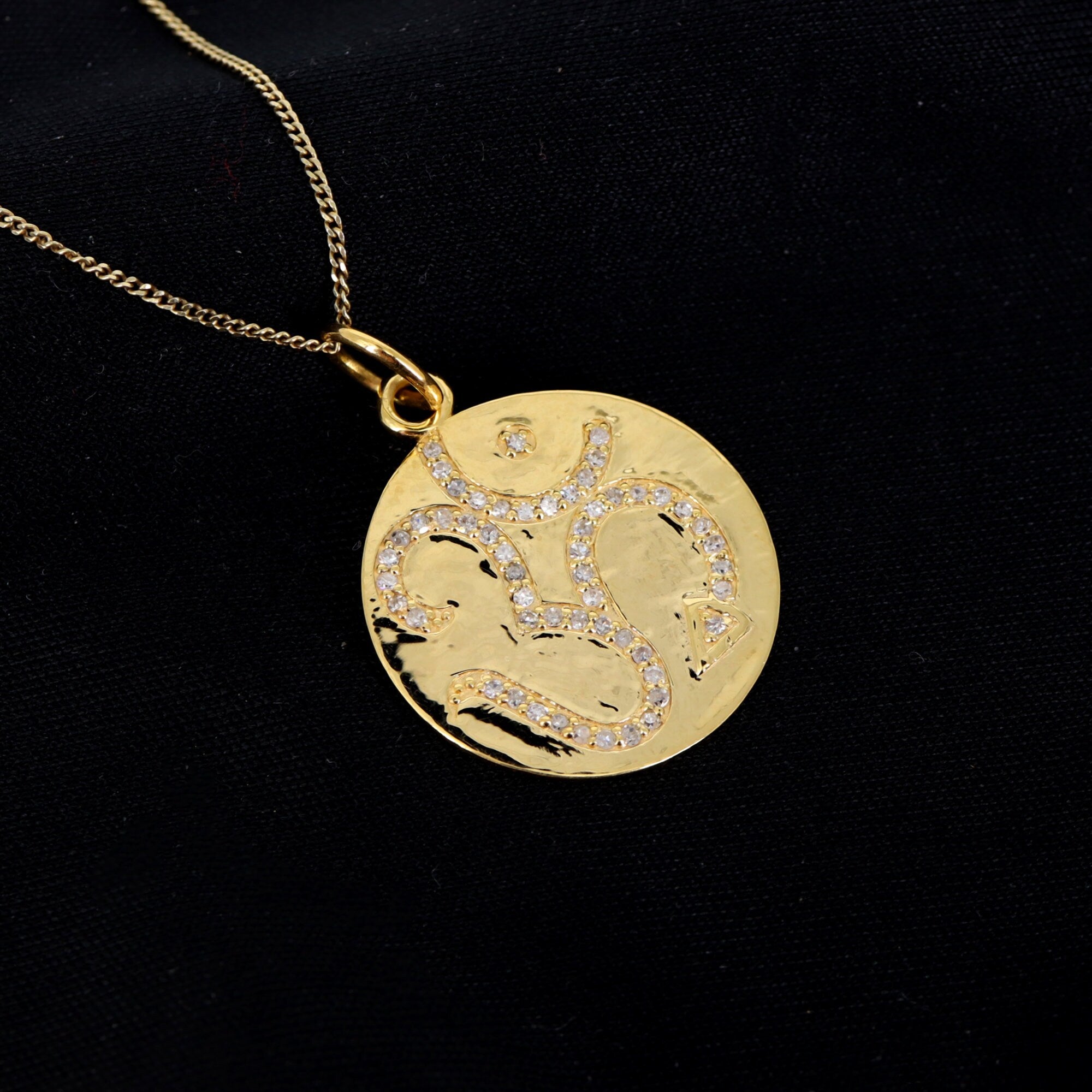 Om Pendant 14K Gold