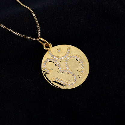 Om Pendant 14K Gold