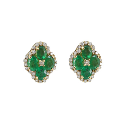 Emerald Earring 14K Gold