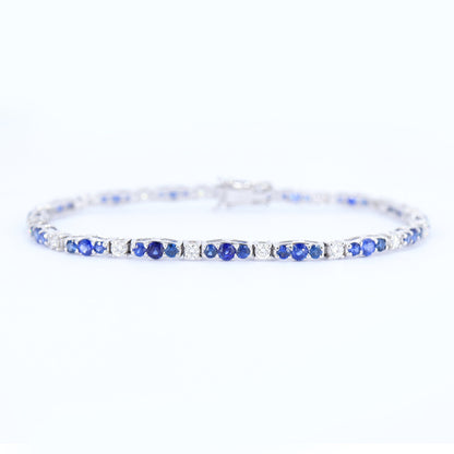 Sapphire & Bracelet 14K Gold
