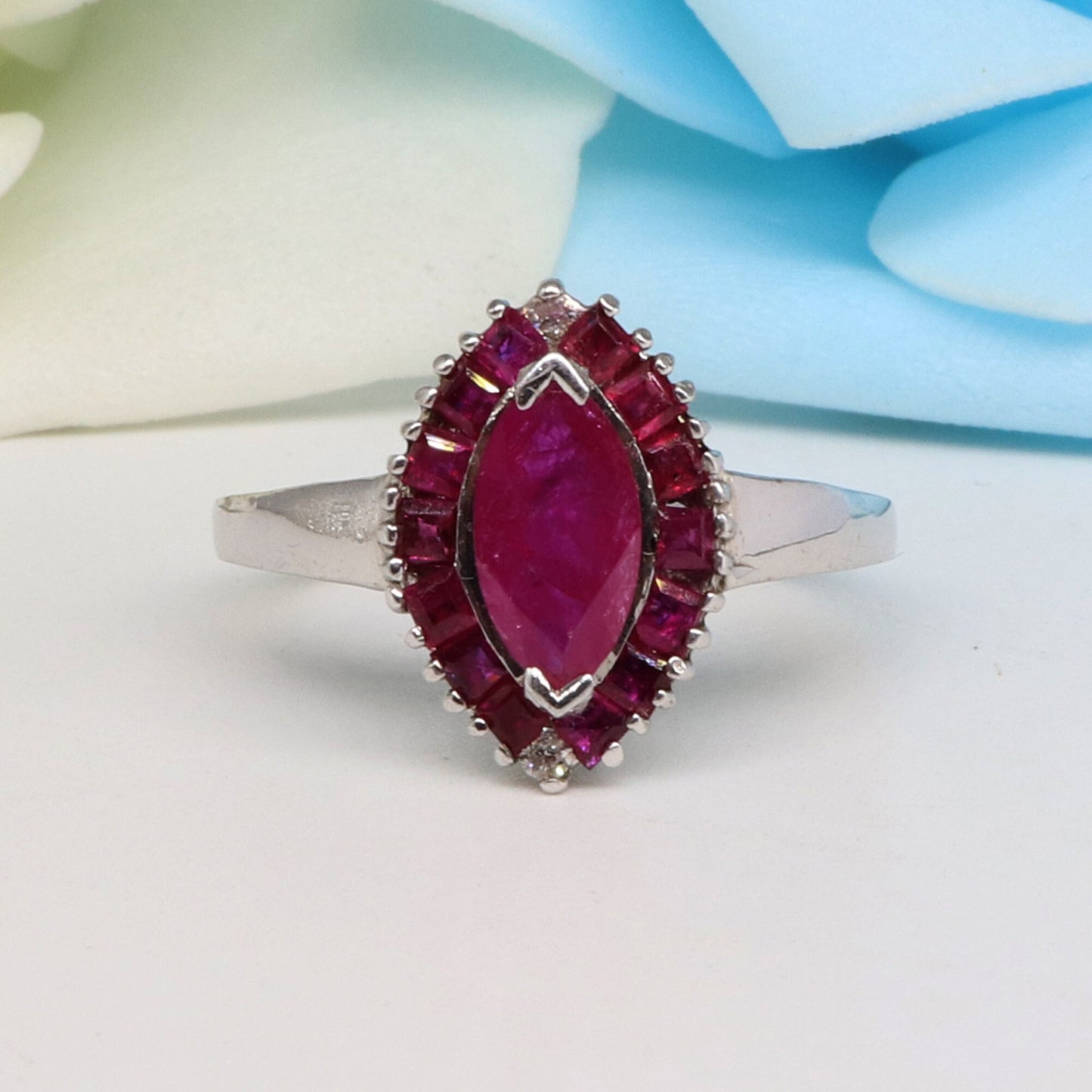 Ruby Ring Silver
