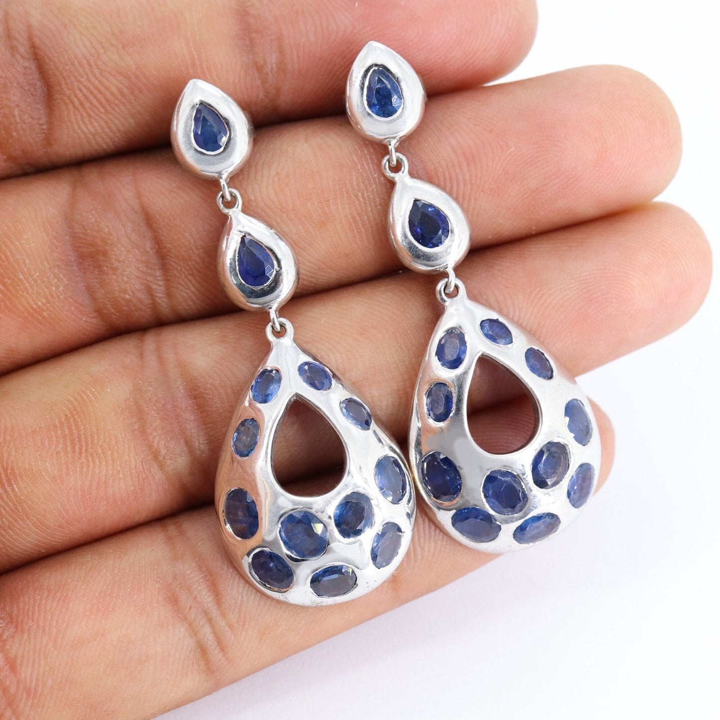 Blue Sapphire Earring