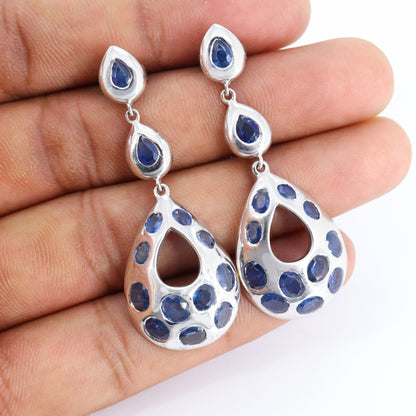 Blue Sapphire Earring