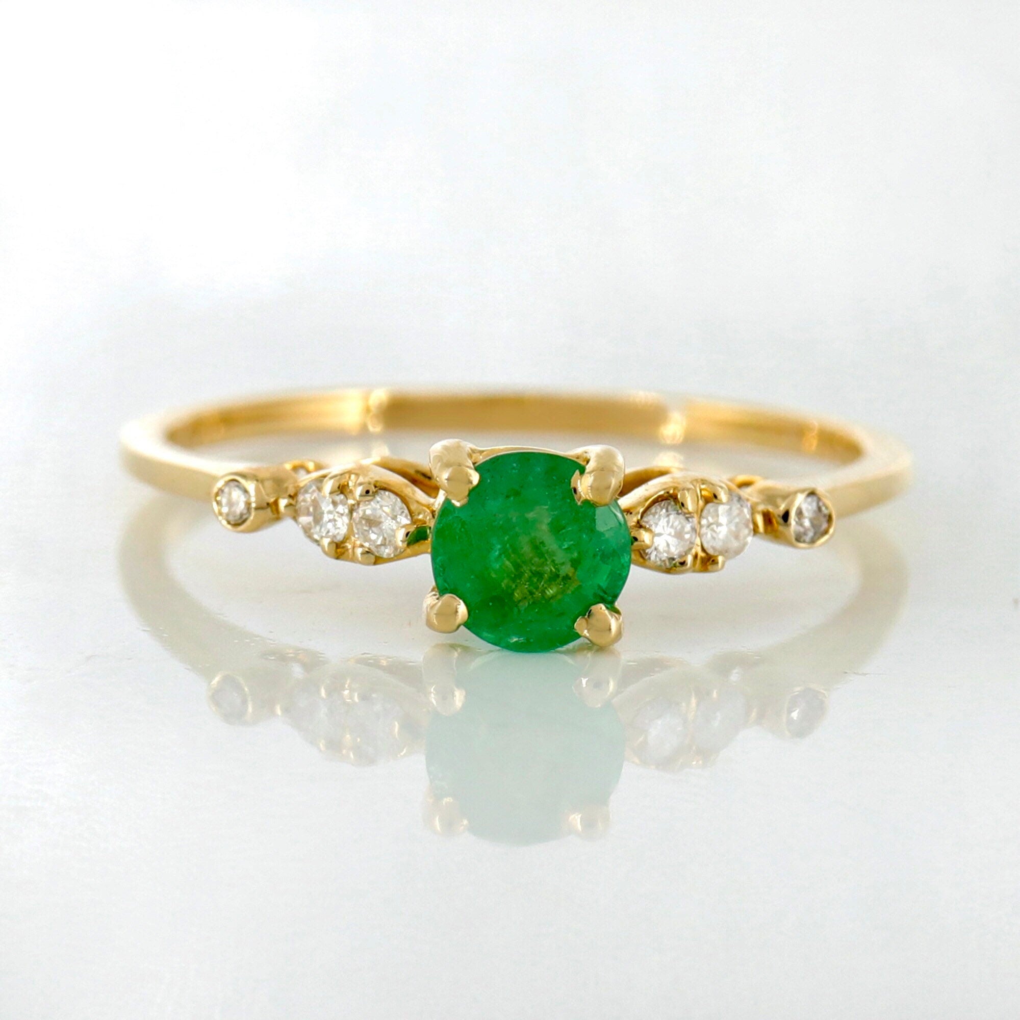 Emerald Ring 14K Gold