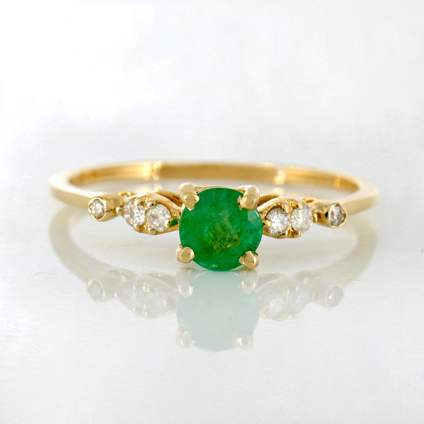 Emerald Ring 14K Gold