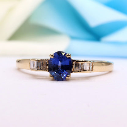 Sapphire Ring 14K Gold