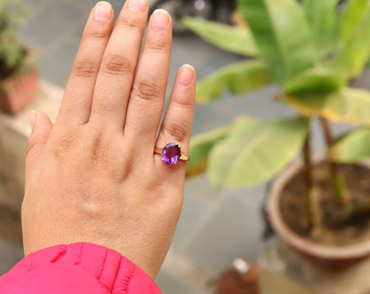 Amethyst Ring 14K Gold