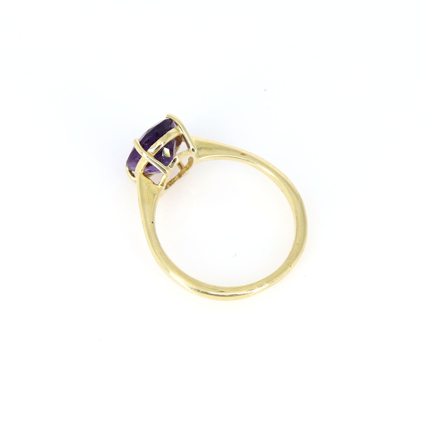 Purple Amethyst Ring 14K Gold