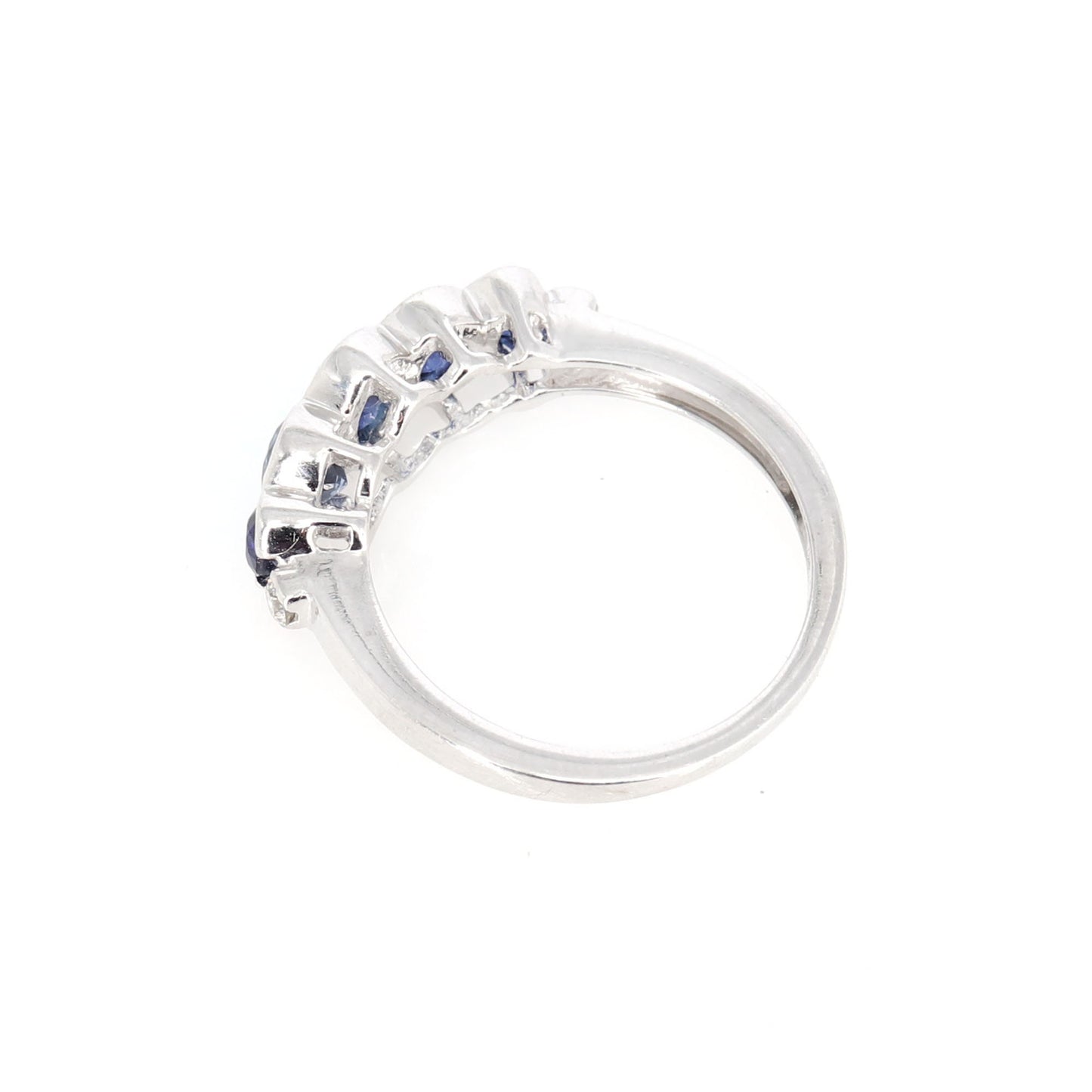 White Sapphire Ring 18K Gold