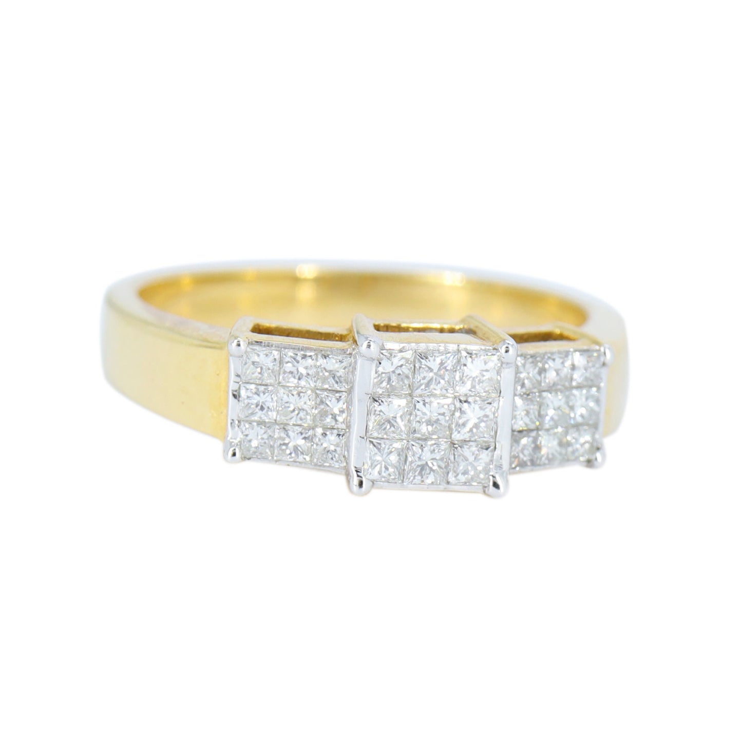 Princess Cut Ring 18K Gold