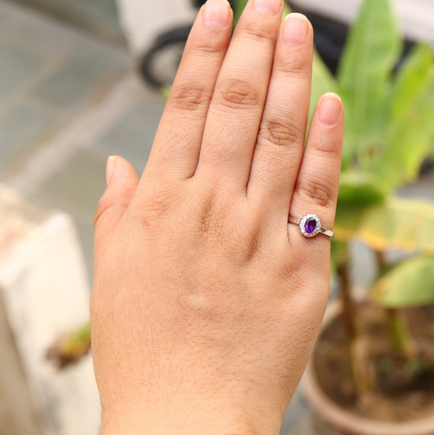 Amethyst Ring 18K Gold