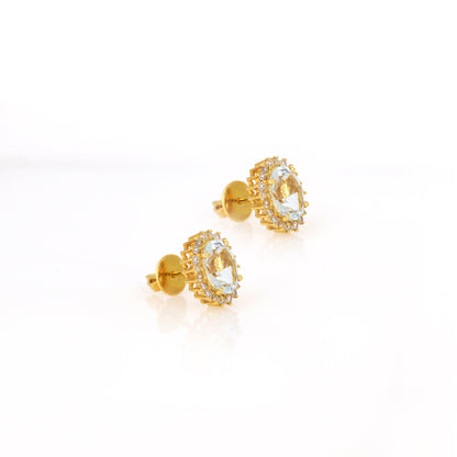 Aquamarine Earring 14K Gold