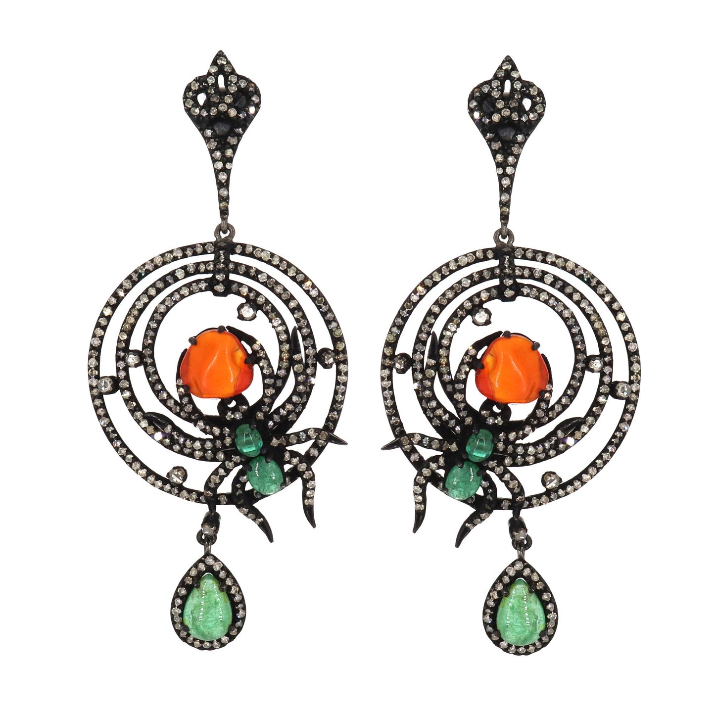 Opal & Emerald Earring