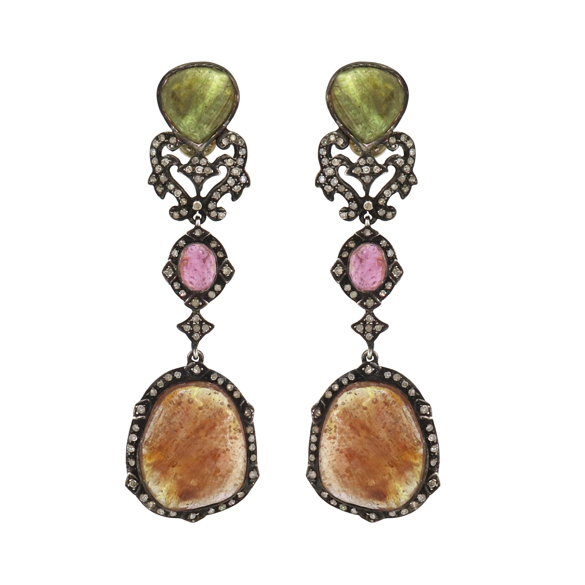 Sapphire Ruby & Earring