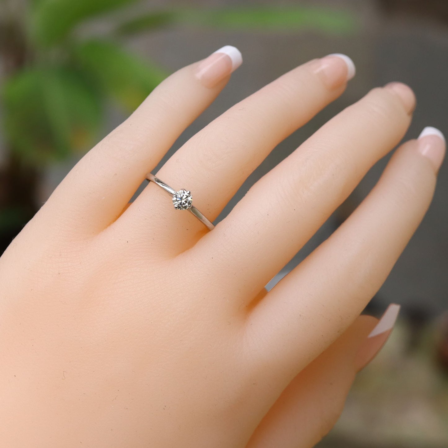 Solitaire Wedding Ring 18K Gold