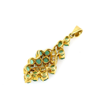 Yellow Emerald Pendant 18K Gold