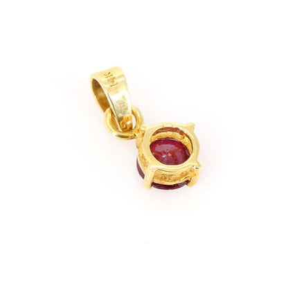 Yellow Ruby Earring 14K Gold