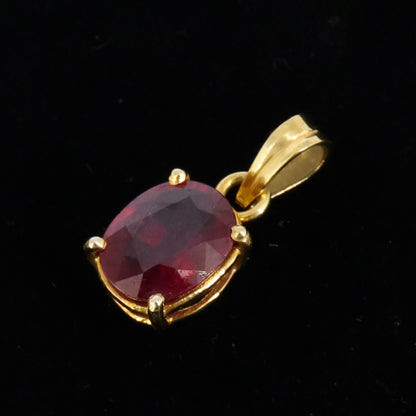 Ruby Pendant 14K Gold