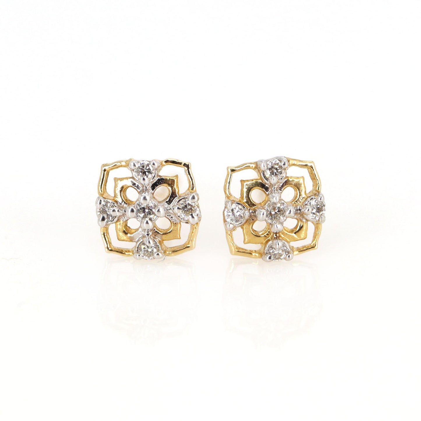 Tiny Yellow Earring 14K Gold