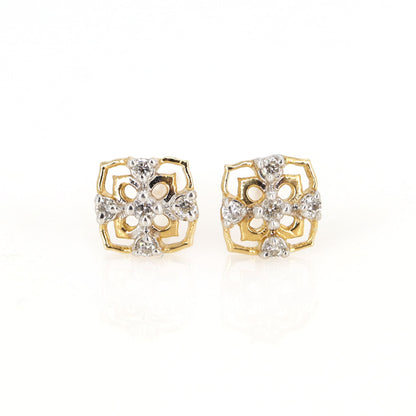 Tiny Yellow Earring 14K Gold
