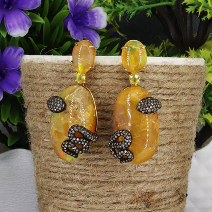 Opal Gemstone Earring