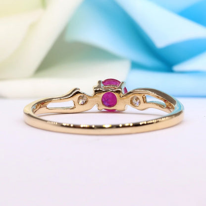 Yellow Beautiful Handcrafted Ring 14K Gold