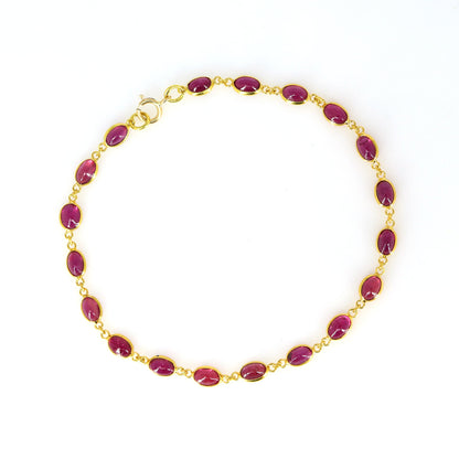 Yellow Ruby Bracelet 18K Gold
