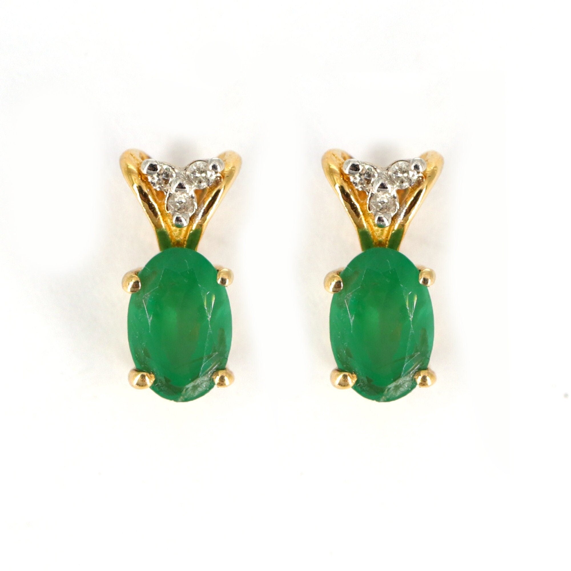 Dainty Yellow Earring 14K Gold