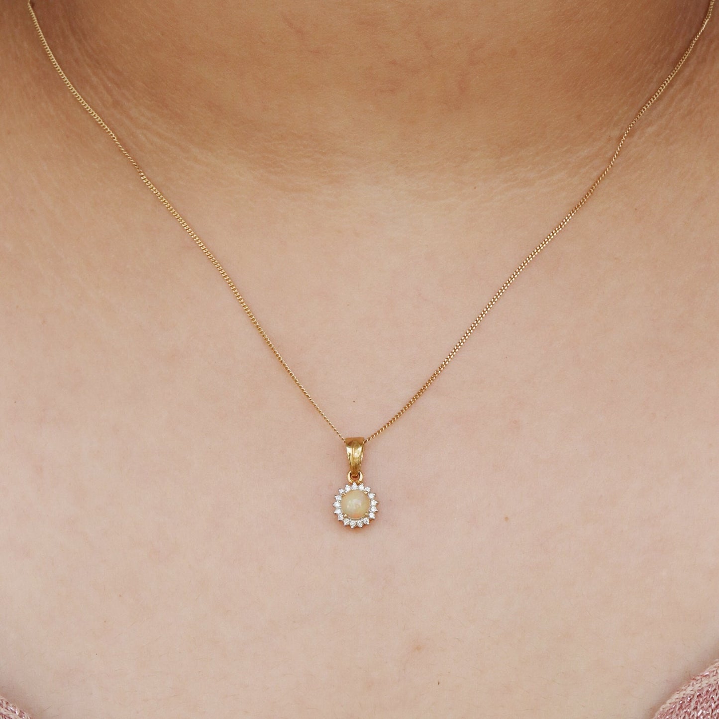 Opal Pendant 14K Gold