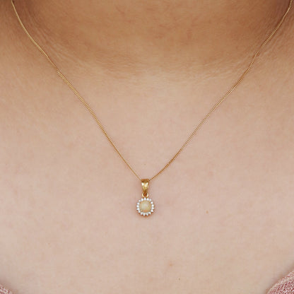 Opal Pendant 14K Gold