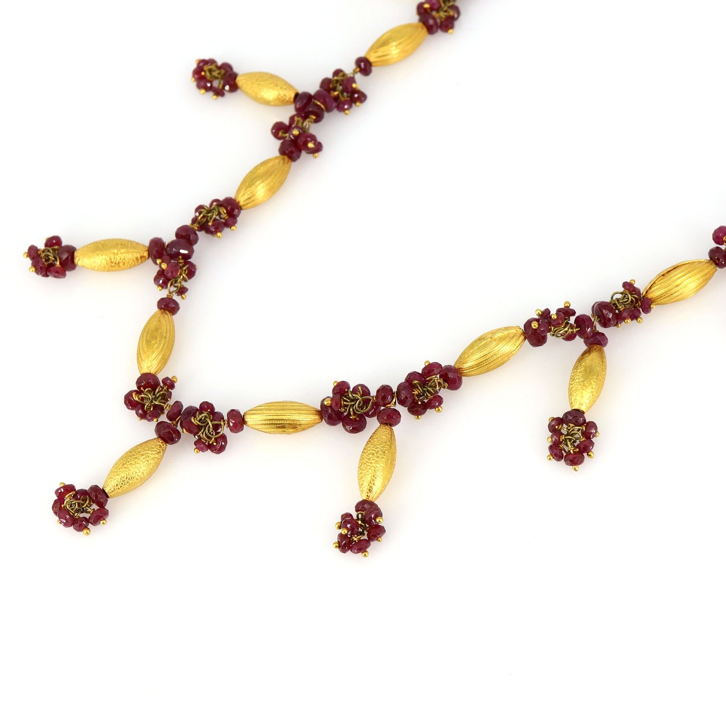 Ruby Yellow Necklace 18K Gold