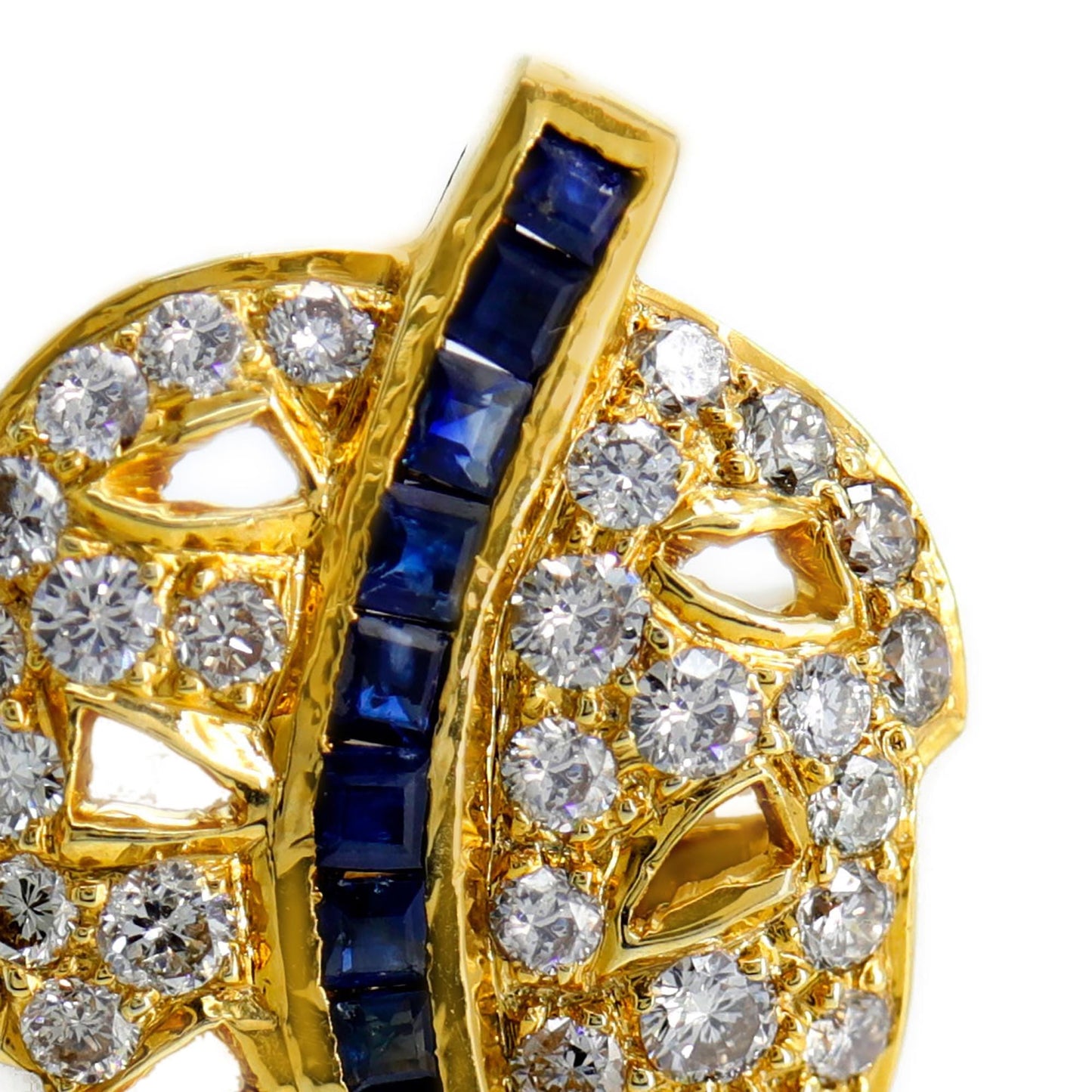 Unique Design Yellow Earring 18K Gold