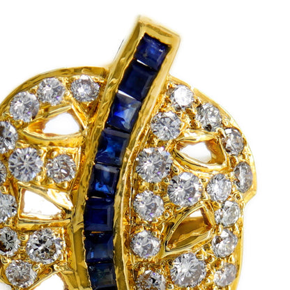 Unique Design Yellow Earring 18K Gold