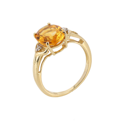 Citrine Ring 14K Gold