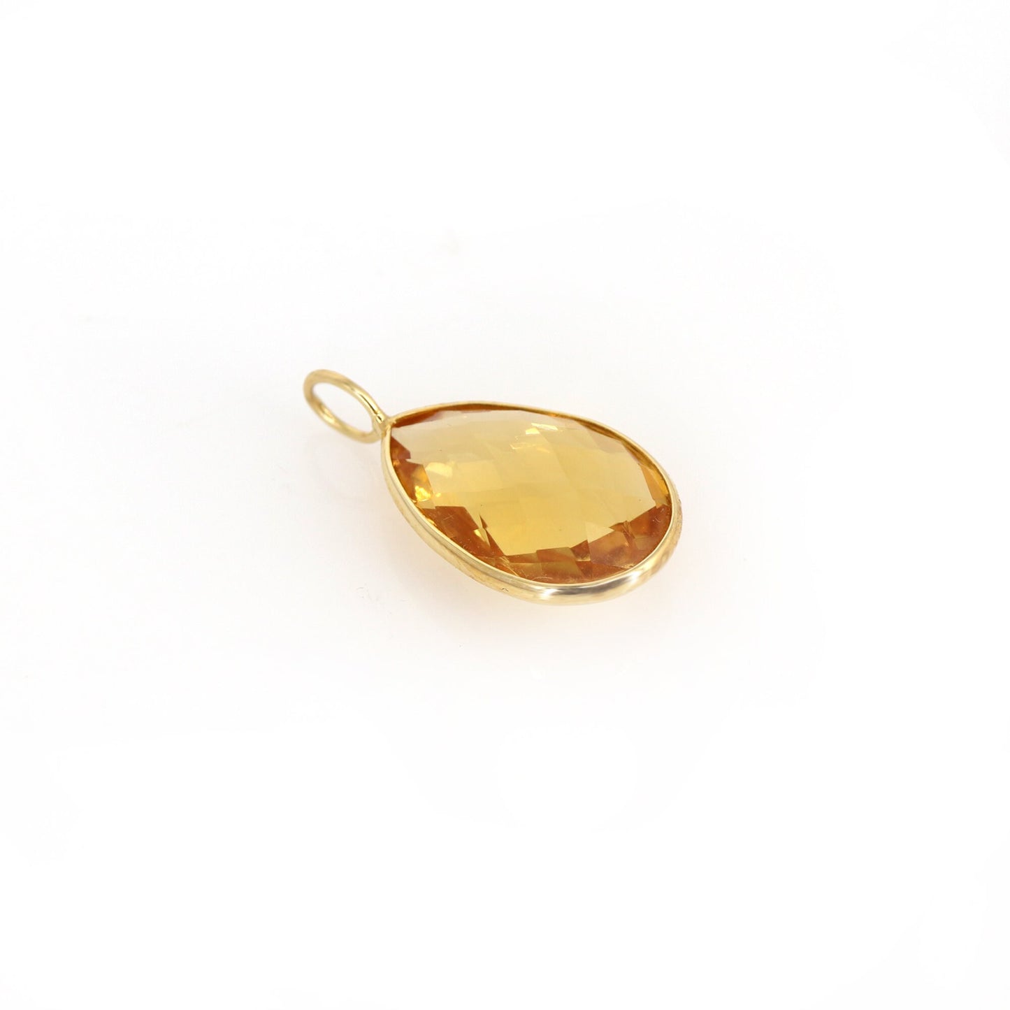 Citrine Pendant 18K Gold