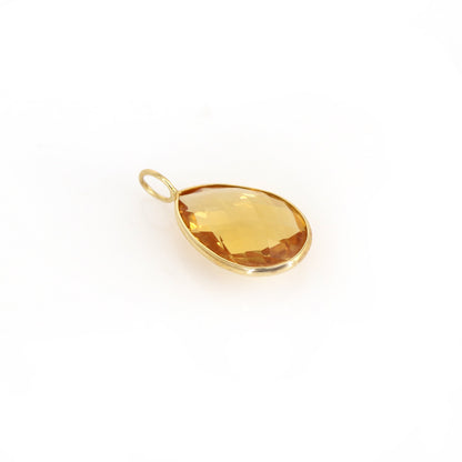 Citrine Pendant 18K Gold
