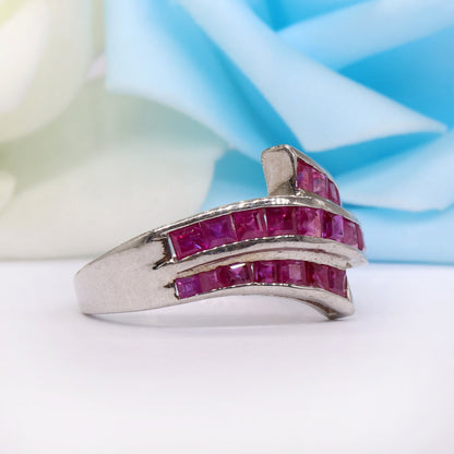 Ruby Ring Silver