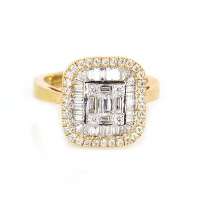Baguette Tapered Ring 18K Gold