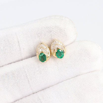 Emerald Earring 14K Gold
