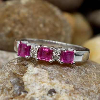 Ruby Ring Silver